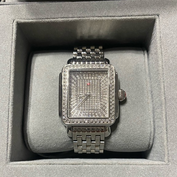 Michele Accessories - Limited Edition Michele Deco Diamond 33 x 35mm